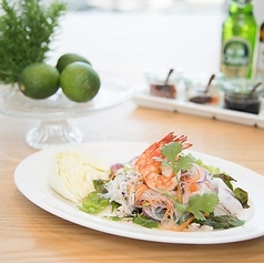 海老と春雨の温かいサラダ