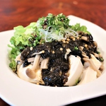 京豆富サラダ～黒胡麻棒棒鶏ドレッシング～