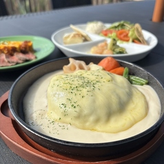 きのこクリームのチーズハンバーグ