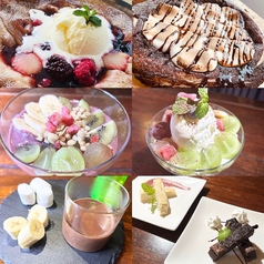 バリエーション豊富なデザートの写真