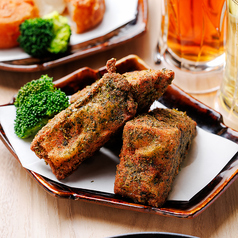 おでん厚揚げのあおさ海苔唐揚げ