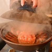 冬の味覚の王様　活松葉がに鍋コース