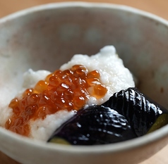 茄子揚げびたし～いくらトロロがけ～