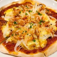 桜海老と新玉葱のピッツァ