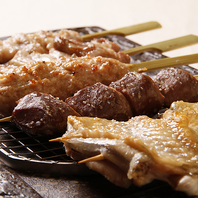【旨味凝縮】丁寧に焼く自慢の串焼き