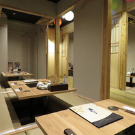 感染対策がしっかりとした掘りごたつの完全個室です