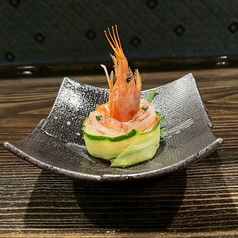 赤海老の梅酢仕立て