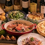 市場から仕入れる鮮魚や国産牛を使った旬のイタリアンをクラフトビールと共にお楽しみください。