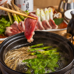 旬のお刺身、田舎蕎麦などこだわり料理！人気のせり鍋もの写真