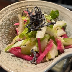 白菜と紅芯大根のお漬物