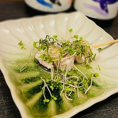 冷製ささみ串　レモンジュレ仕立て
