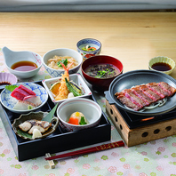 松花堂弁当(熟成サーロインステーキ付き)