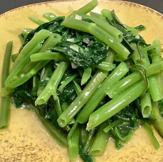 【空心菜】大蒜塩炒め