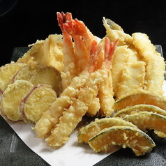 夏野菜3種+えび天