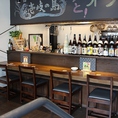 お一人様も大歓迎！カウンター席をご用意しています。