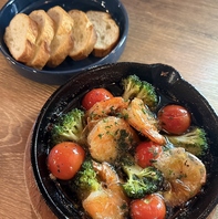 超オススメ!!ブロッコリーとプリプリ海老のアヒージョ