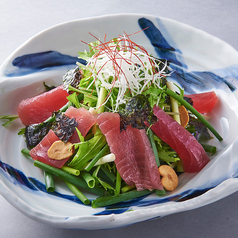 マグロと水菜のチョレギサラダ