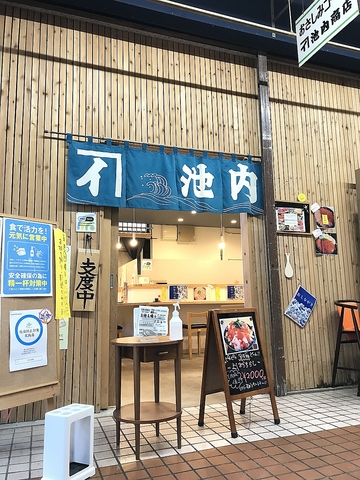 JR砂川駅すぐの中央市場内、青いのれんが目印です！