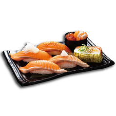 キングサーモン食べ比べ六貫