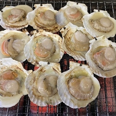 北海道産　殻付きホタテの浜焼き1個