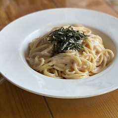 明太クリームパスタ