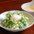 料理メニュー写真&nbsp;名物!! 中路の春菊天～温玉ぶっかけ～