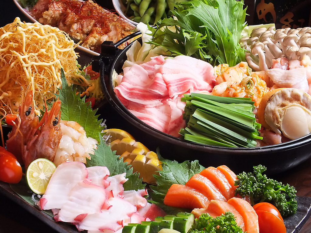 【1】種類豊富でリーズナブルなメニューの品々。コース注文がおすすめ☆コースは2500円～