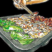 お肉は全てスタッフがお焼きします