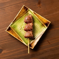 やんばる若鶏を使用した肉厚でジューシーな「ハツ」◎