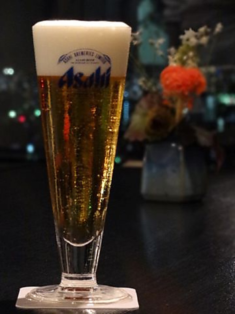 アサヒグループ本社ビルの２１階にある当店は「生ビール」にもこだわってます！