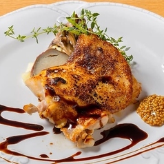 つくば鶏のハーブロースト　シャムロック粒マスタード