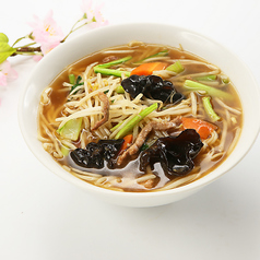 豚肉と野菜あんかけそば