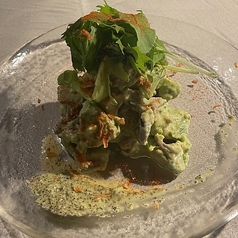 タコとアボガドのタルタル