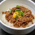 料理メニュー写真&nbsp;肉味噌卵かけごはん