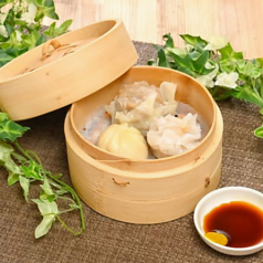 蒸し物3点セット(えび焼売・特大肉焼売・小籠包)各1個