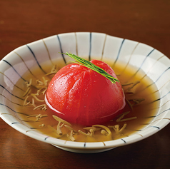 丸ごとトマトとじゅんさいの冷し鉢