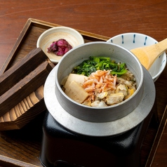 筍と浅利の釜飯