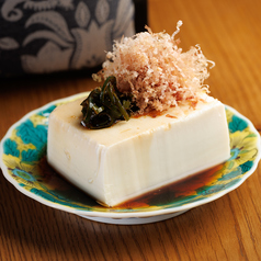 冷奴 青唐辛子醤油