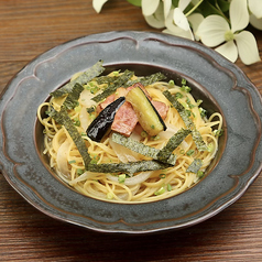 ベーコンと揚げ茄子の和風ソース