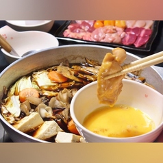 新鮮！朝びき鶏のとりモツすき鍋(1人前)