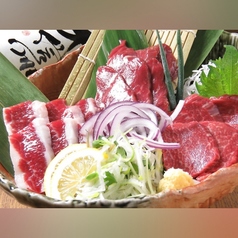 馬刺し　二点盛り