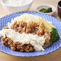 黒酢餡のチキン南蛮定食