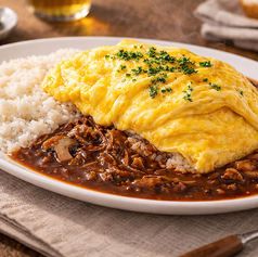 とろとろタマゴハヤシライスSet(スープ/サラダ付)