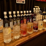 セルフアルコール飲み放題！