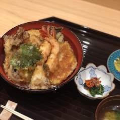 天丼(味噌汁、小鉢)