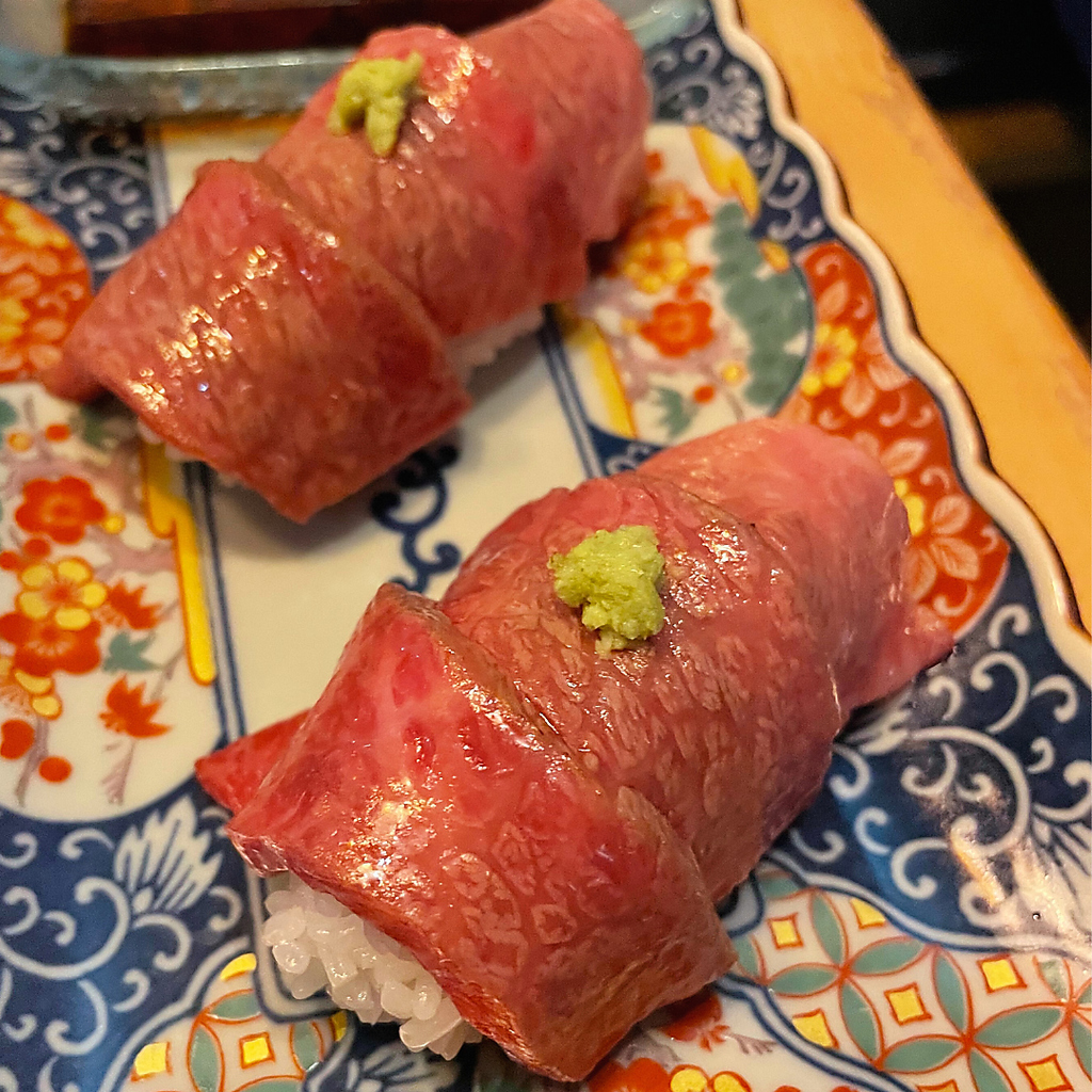 A5和牛の肉寿司