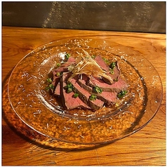 牛ハツの和風カルパッチョ～特製和風ソース～