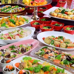 季節の食材をふんだんに取り入れた気軽に楽しめる人気の「ビュッフェ・卓盛プラン」 プランA・お一人様