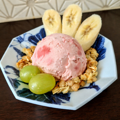 自家製いちごアイス