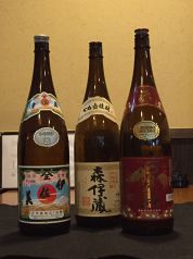 人気の焼酎類！